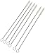 CEK Choice Straw Cleaner Brushes, Nylon bristles w/Stainless Steel Handle - 6 Piece Value Pack - 1/4