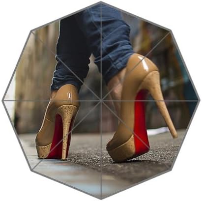 Fashion Umbrella Christian Louboutin Custom Foldable Umbrella Women Umbrella Men Umbrella Children Umbrella Rain Umbrella Wind Resistant Windproof Floding Travel Umbrella