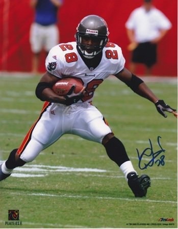 Warrick Dunn Autographed/Hand Signed Tampa Bay Bucs 8x10 Photo
