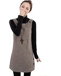 General Print Wool Fall Winter Short Sleeveless Jumper 