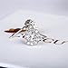 Cuccu 9MM 18k White Gold Plated Cubic Zirconia Flower Earrings for Women Girls Jewelry Halo Stud Earrings