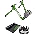 Kinetic T-2200 New Road Machine Fluid Trainer + Kinetic Rubber Bicycle Trainer Floor Mat + Kinetic Fixed Riser Ring