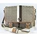 Coach Signature Voyage 6cm Corssbody Messenger Bag Purse Tote 70182 Khaki