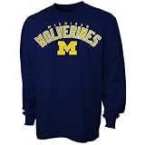 Michigan Wolverines Navy Blue Cobra Long Sleeve T-shirt