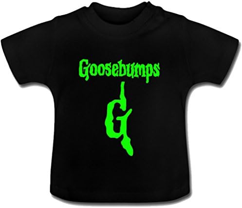 Shangmai Custom GooseBumps Baby girls and boys Toddler t Shirt black