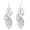 Loose Tri Leaf Light Metal With Delicate Perforated Vine Detail Accent Fashion Earrings