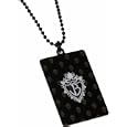 Licensed Disney Jonas Brothers Insignia Tag Necklace 18" Black Ball Chain Unisex Style