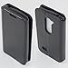 LG Risio Case, SOGA® [Pocketbook Series] PU Leather Folio Flip Wallet Case for LG Risio - Luxury Black