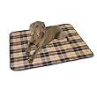 K&H All Purpose Throw in Tan Plaid, Small, 28" L X 30" W