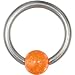 14 Gauge Orange Glitter Bcr Captive Ring