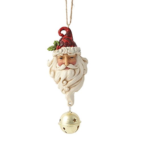 Heartwood Creek Santa Jingle Bell Hanging Ornament