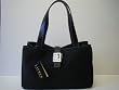 Lauren by Ralph Lauren silk-like nylon handbag with leather trim Large