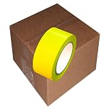 Yellow vinyl tape CVT-636(2 x 36 yd.) Case (24 Rolls)