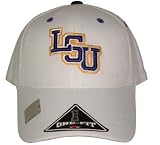 LSU White OneFit Hat