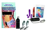 Pulsating Nipple Clamps Bundle - Adult Toy Sex Kit