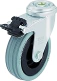 Produkt-Bild: BLICKLE LENKROLLE MIT FESTSTELLER MIT R&Uuml;CKENLOCH LRA-VPA 100G-FI MIT GLEITLAGER, DURCHMESSER 100 mm