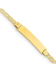 14k 6" Anchor Link Child ID Bracelet Length 6"