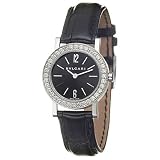 Bulgari BBW26BGDL Bulgari-Bulgari Black Dial Leather Ladies Watch by Bvlgari