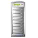 Vinpower Digital Inc. Xerox 7 Target 24x DVD CD Disc Duplicator Tower with Hard Drive + USB Support CopyProtection M-Disc - D107 (Silver)