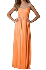 Empire   Waistline Floor Length Sheath Jeweled Lace Chiffon/Tulle Prom Dress 