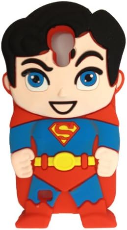 Minidandan Red 3d Hero Superman Red Soft Silicone Back Case Cover Skin for Samsung Galaxy S4 I9500