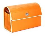 Semikolon 19-Pocket Accordion File, Orange (26316)