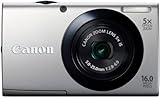 Canon PowerShot A3400 IS Digitalkamera (16 Megapixel, 5-fach opt. Zoom, 7,6 cm (3 Zoll) Touch-Display, bildstabilisiert) silber