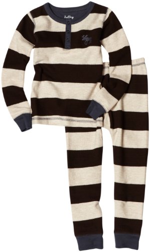 Hatley Boys 2-7 Sketch Moose Thermal P.j. Set, Multi -Colored, 6