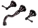 Danze D316257RB Opulence Two Handle Wall Mount Lavatory Faucet, Oil Rubbed Bronze