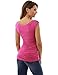 PattyBoutik Women's Cowl Neck Ruched Double Layer Top