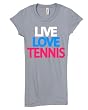 Junior's Live Love Tennis Shirt