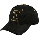 Top of the World Iowa Hawkeyes Black Mesh Roll Out One-Fit Hat