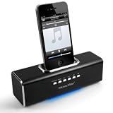 MusicMan TXX3551 Soundstation/Stereo Lautsprecher mit integriertem Akku (MP3 Player, Micro-SD Kartenslot, USB Steckplatz, iPhone/iPod Dock) schwarzvon "Technaxx Deutschland..."