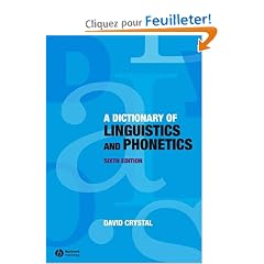 A Dictionary of Linguistics and Phonetics