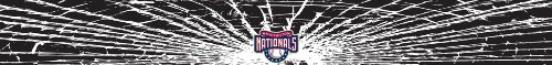 Washington Nationals Shattered Auto Visor Decal