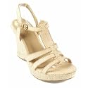 MIA Women's Sweet Wedge Sandal,Natural,8.5 M US