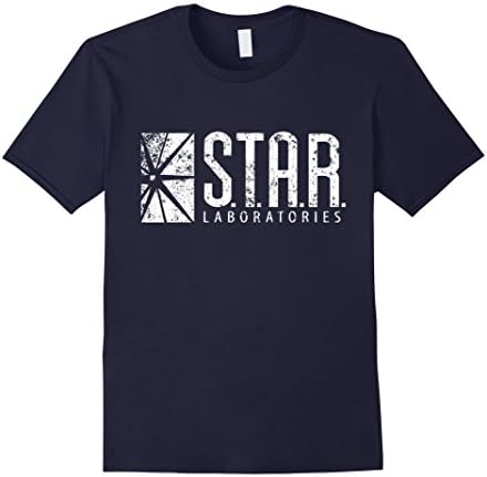 Men's STAR Laboratories S.T.A.R. Labs T-Shirt  Large Navy