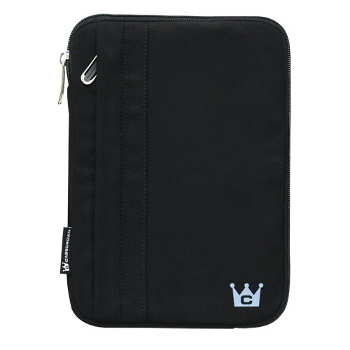 Samsung SE-S084B/RSBN External Slim USB DVD-Writer Carrying CaseCrown Faux Suede Sleeve Case (Black)