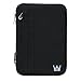 ASUS DVDRW External Optical Drive SDRW-08D1S-U Carrying CaseCrown Faux Suede Sleeve Case (Black)