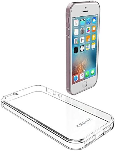 iPhone SE Case, Kroma [Clear Cushion] Protective Clear Bumper For Apple iPhone SE 2016 &amp; iPhone 5S 5 [Scratch Resistant] Seamless integrated Shock-Absorbing Bumper Cover Hard Back Panel - Clear