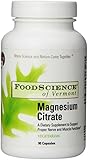 Food Science Of Vermont Magnesium Citrate 140 Mg Capsules, 90 Count