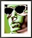 Computer Generated Image of Person's Face Framed Photographic Poster Print by Jacques Lieberman, 23x27