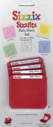 Ellison Sizzix Sizzlits 4 - BABY BLOCK SET Dies