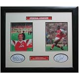 Signed Ian Wright & Paul Merson Arsenal Display Framed