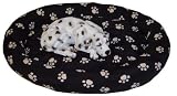 Eigenschaften WILMA Heimtierprodukte  / WILMA Hundebett oval 80 x 60cm Schwarz-Pfote #2034-1