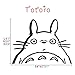Totoro Inspired Totoro Head Vinyl Wall Decal Totoro Wall Sticker Wall Mural Nursery Room Art Decor Black