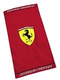Global Labels G 10 400 F33 100 Ferrari Classic Logo Velours Strandtuch 75 x 150 cm