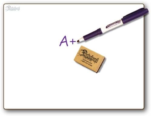 BLANK DRY ERASE BOARDS 30 Student Combo Pack, with Dry Erase Boards, Markers & Student Erasers, MC0811-30, by The Markerboard People