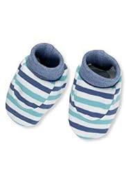 Pure Cotton Striped Booties