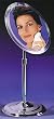 Adjustable Stand Vanity 5X Magnifying Mirror in Chrome